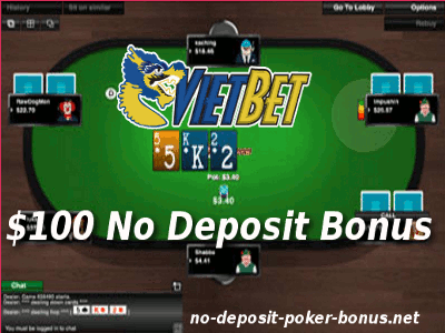 vietbet no deposit poker Bonus banner